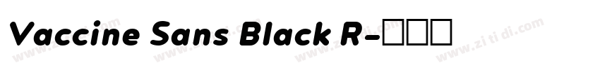 Vaccine Sans Black R字体转换